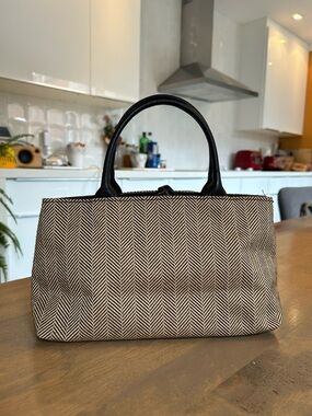 Brown and tan mini bag